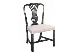 Chippendale Side Chair With Floral Accents