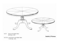 Queen Anne Radial Table