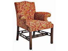 Upholstered Chippendale Armchair