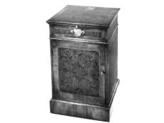 Burl Walnut Telephone Cabinet