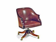 Hepplewhite Swivel Tub Chair