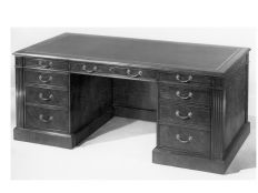 Hepplewhite Walnut Executive Desk