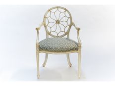 Hepplewhite Wheelback Arm Chair