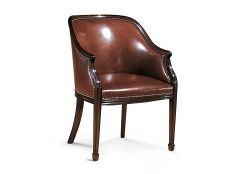 Upholstered Hepplewhite Tub Chair