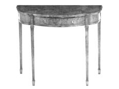 Yew Wood Bow Front Console