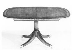 Yew Wood Sheraton Lozenge Shaped Dining Table